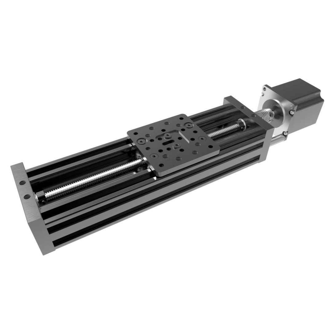 Linear guide V-Slot C-Beam 1000mm - black - mounting kit