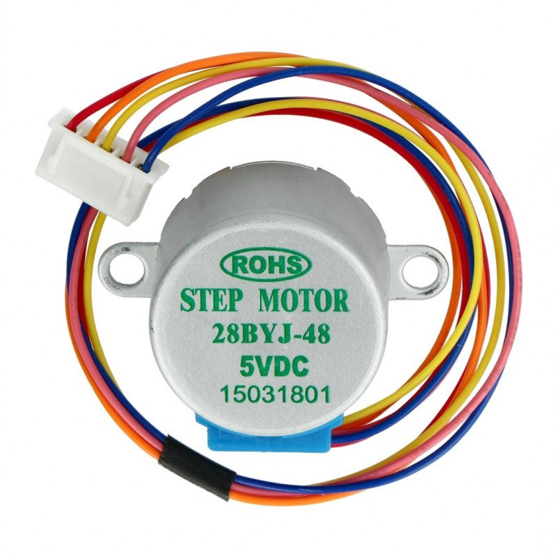Stepper motor with gear 28BYJ-48 5V 0.3A 0.03Nm with ULN2003 controller