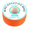 Insulated PVC Coated 30AWG Wire Wrapping Wires Reel 820Ft - orange - zdjęcie 1