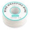 Insulated PVC Coated 30AWG Wire Wrapping Wires Reel 820Ft - white* - zdjęcie 1