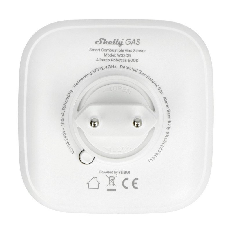 Shelly Gas - CNG WiFi gas sensor