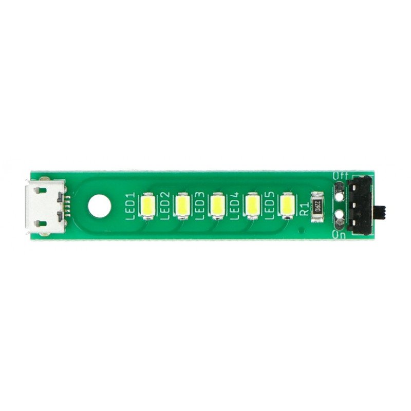 Kitronik USB LED strip with power switch
