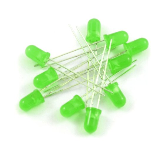 LED Diode 5 mm - Diffused Green