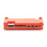Raspberry Pi Zero Case - Fluo Open - red - zdjęcie 2