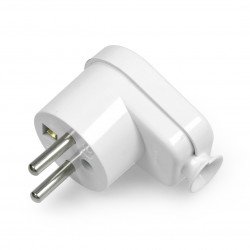 Plug WT-16 - with earthing - white