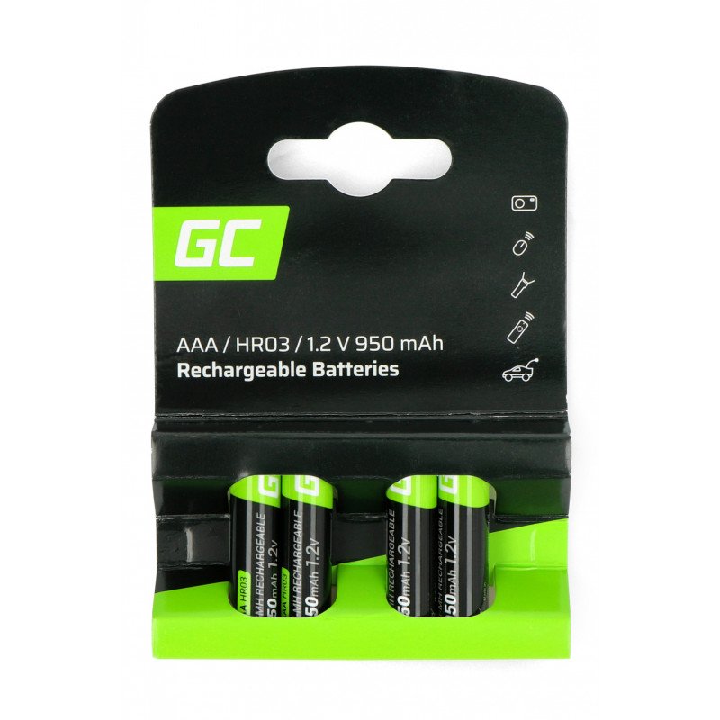Green Cell battery HR03 AAA Ni-MH 950mAh - 4pcs.