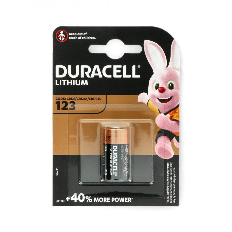 DL123A/CR123A/CR17345 4x Duracell 3V Lithium Batterie 123-1400mAh 