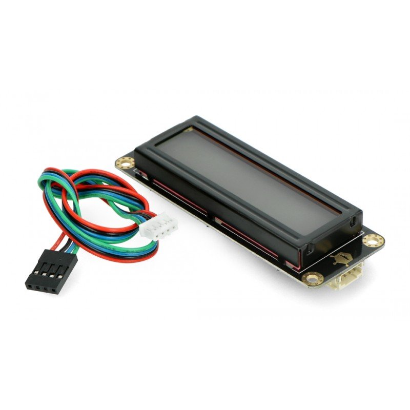 DFRobot Gravity - 2x16 I2C LCD display with RGB backlight - for