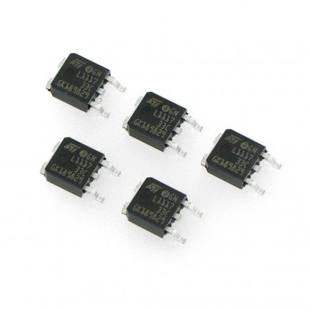 LDO 3.3V stabiliser LM1117DT - SMD TO252 LDO 3.3V stabiliser LM1117DT - SMD TO252