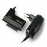 Adapter USB A 3.0 - SATA Delock - black + power supply - zdjęcie 1