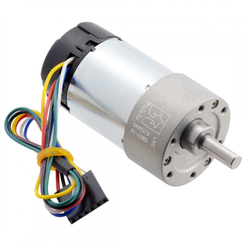 150:1 Metal Gearmotor 24V 37Dx73L 68RPM with 64 CPR Encoder -