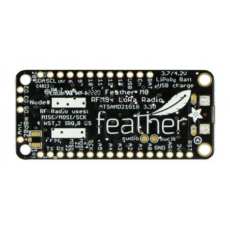 Feather M0 + radio module 433 MHz RFM96 LoRa - compatible with Feather M0 + radio module 433 MHz RFM96 LoRa - compatible with