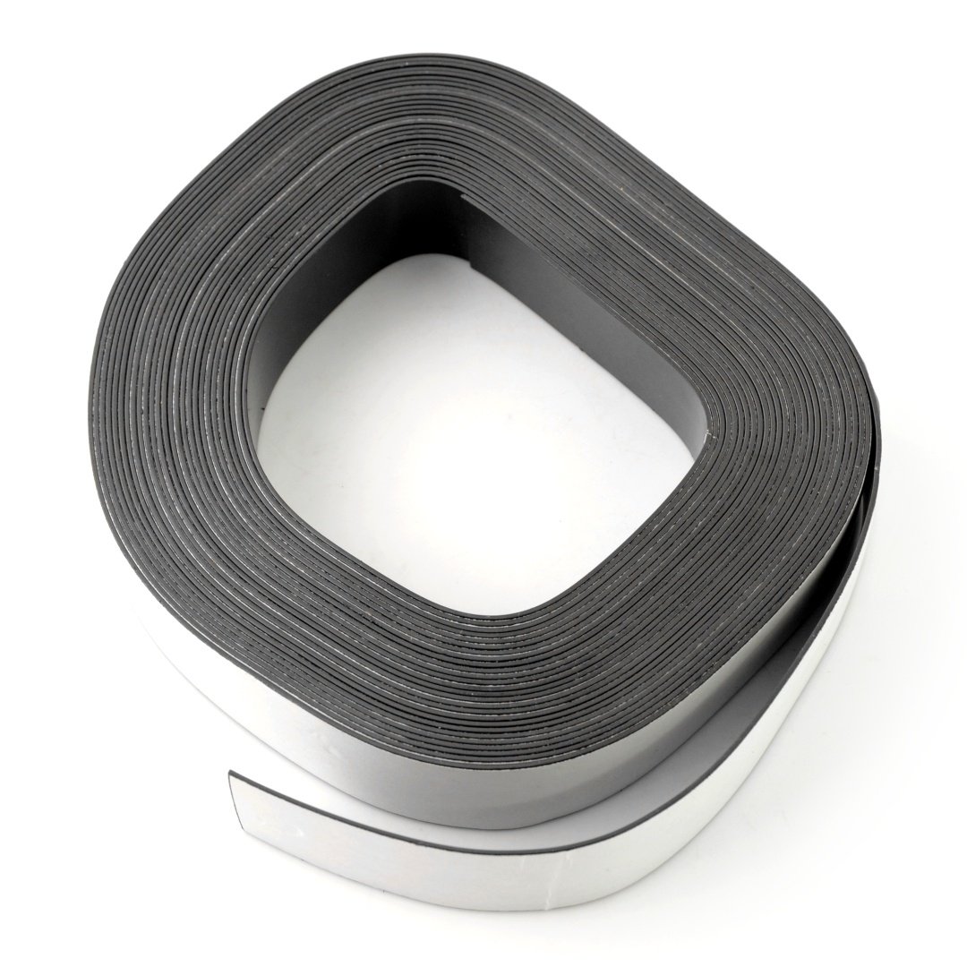 Magnetic self-adhesive tape - 25mm length 10m