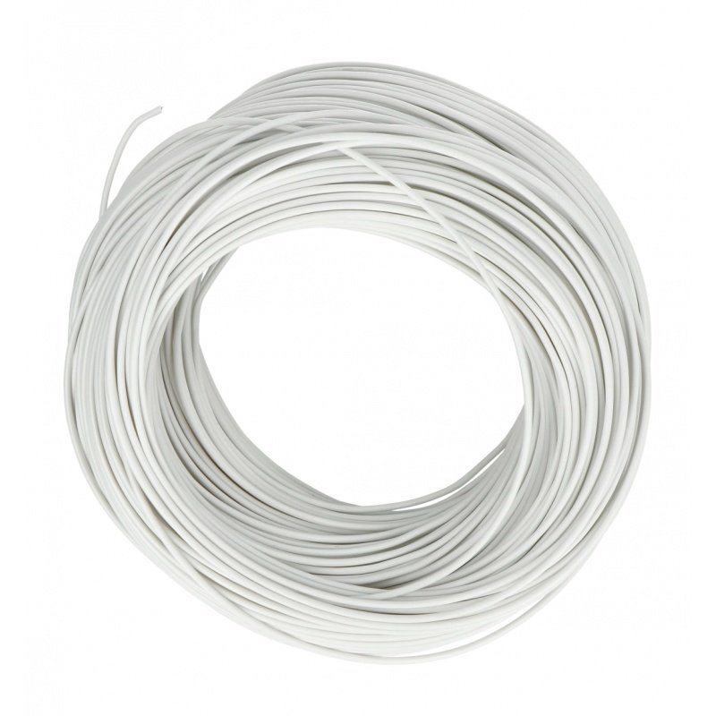 Installation cable LgY 1x0.5 H05V-K - white - roll 100 m