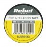 Insulating tape Rebel 0,13x19mm x 9,14m black - zdjęcie 3