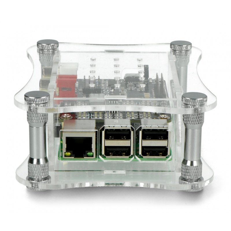 Case Raspberry Pi 3/2 and for Allo Boss acrylic transparent