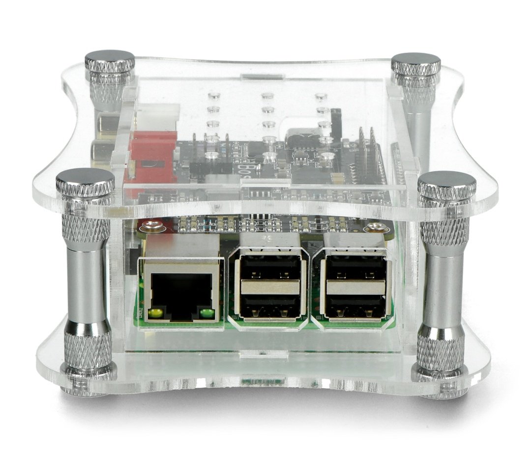 Case Raspberry Pi 3/2 and for Allo Boss acrylic Botland - Robotic Shop