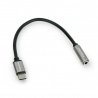 Adapter USB C - mini jack 3,5 mm stereo Basic - zdjęcie 1