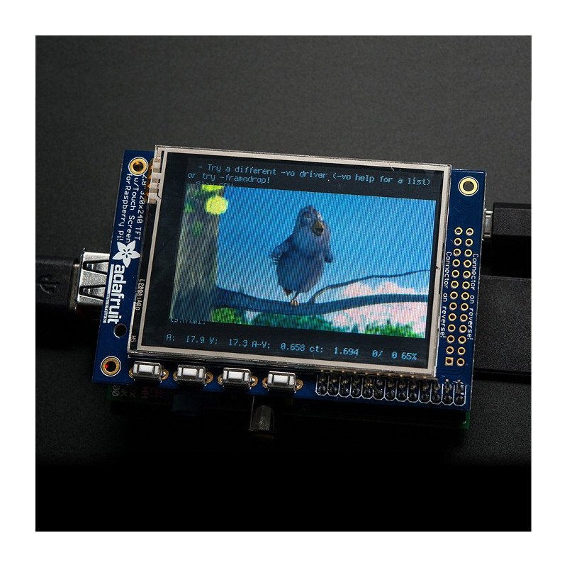 Touch screen PiTFT MiniKit - resistive 2,8'' 320x240px for