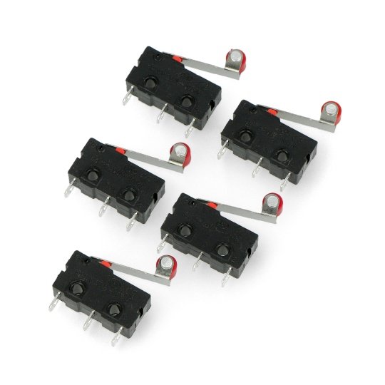 Limit switch mini with roller - WK625 - 5pcs.