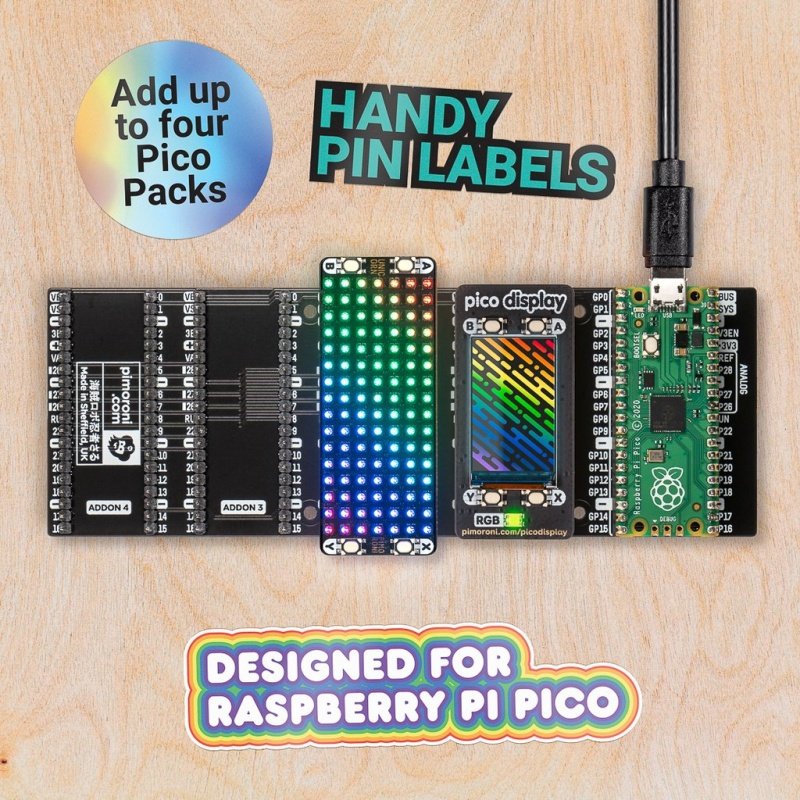 Pico Decker - quad IO expander for Raspberry Pi Pico