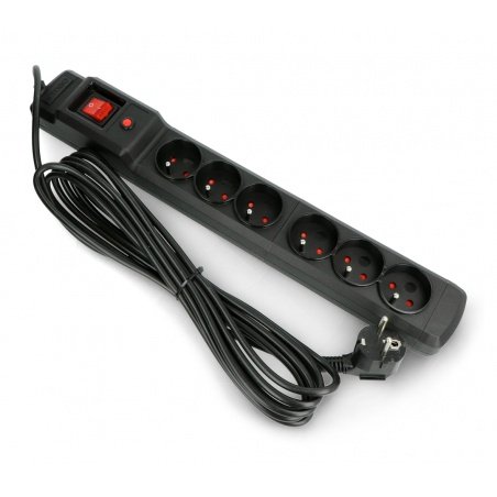 Power strip with protection Armac Multi M6 black - 6 sockets - Power strip with protection Armac Multi M6 black - 6 sockets -
