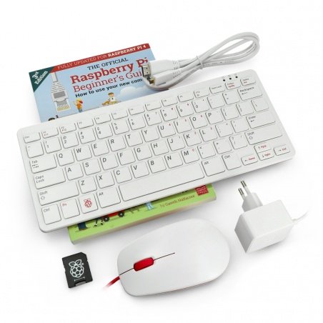 StarterKit with Raspberry Pi 400 US WiFi 4GB RAM 1,8GHz + StarterKit with Raspberry Pi 400 US WiFi 4GB RAM 1,8GHz +