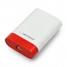Mobile battery PowerBank Esperanza EMP110WR Graviton 4800mAh - white-red - zdjęcie 1
