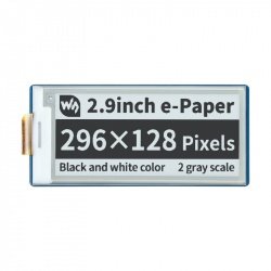 Display E-paper E-Ink - 2.9'' 296x128px - SPI - black and white