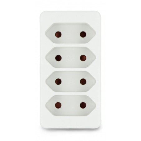 Splitter 4 sockets AC 230V 2,5A - Vorel 72402 - white Splitter 4 sockets AC 230V 2,5A - Vorel 72402 - white