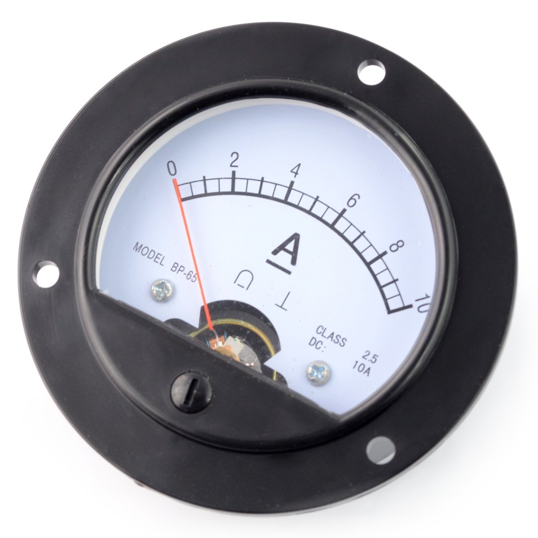 Analog ammeter - panel BP-65 - 10A