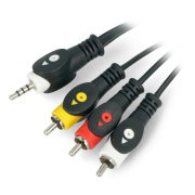 3,5mm 4-field Jack - 3x RCA - 1,5m