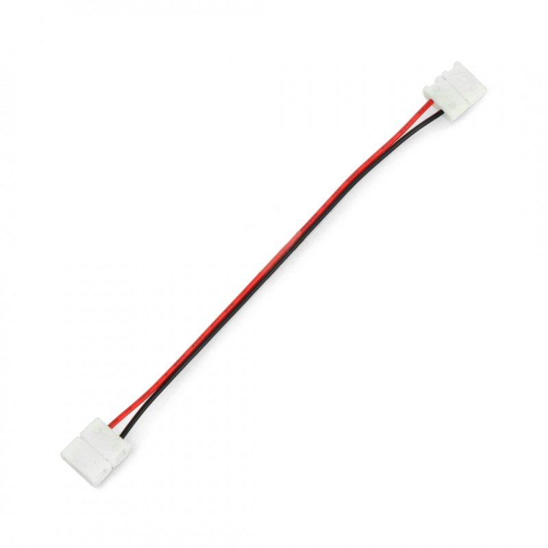 Connector for LED strips SMD 5050 10mm 2 pin with two clamps -