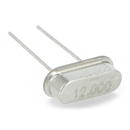 Quartz resonator 12MHz - HC49 - low - 10 pcs.