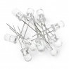 Buy LED 5mm white clear flashing - 10pcs