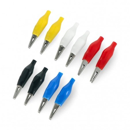 Set of crocodile clips 27mm - 10pcs. Set of crocodile clips 27mm - 10pcs.