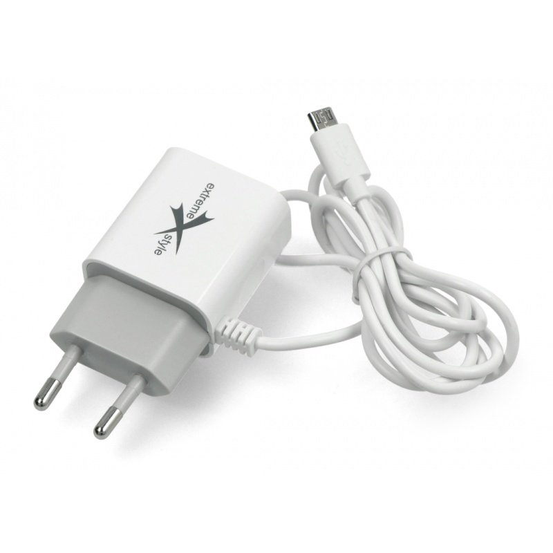 eXtreme Ampere ATCMU24W microUSB + USB 2,4A Power Supply - white