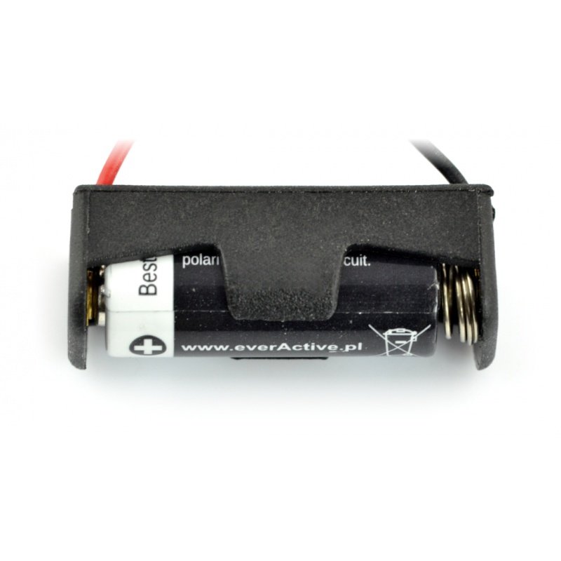 Basket for 1 battery type A23 (12V) with cables