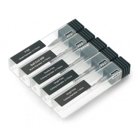 Set of 5 cutters for CNC - for Snapmaker 2.0 Set of 5 cutters for CNC - for Snapmaker 2.0