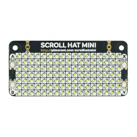 Scroll HAT Mini - 17x7 LED matrix - HAT for Raspberry Pi - Scroll HAT Mini - 17x7 LED matrix - HAT for Raspberry Pi -