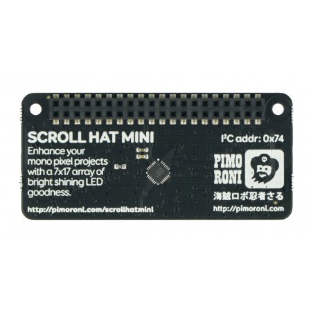 Scroll HAT Mini - 17x7 LED matrix - HAT for Raspberry Pi -