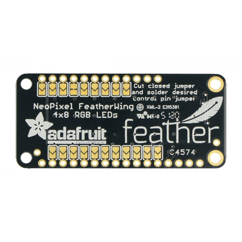 NeoPixel FeatherWing - 4x8 LED RGB matrix - Adafruit 2945