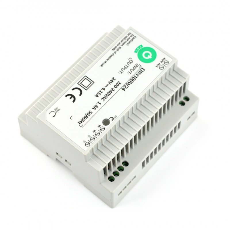 Power supply DIN100W24 for DIN rail - 24V / 4,15A / 100W