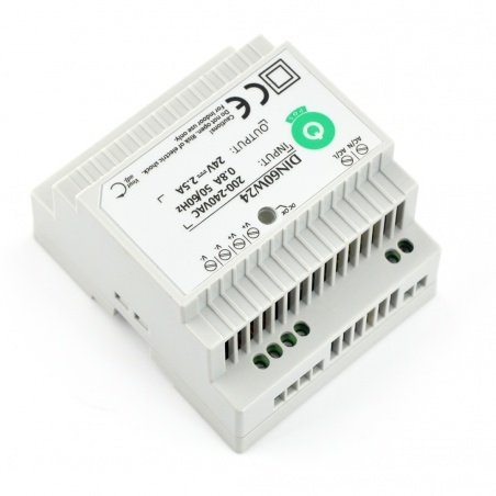 Power supply DIN60W24 for DIN rail - 24V / 2,5A / 60W Power supply DIN60W24 for DIN rail - 24V / 2,5A / 60W