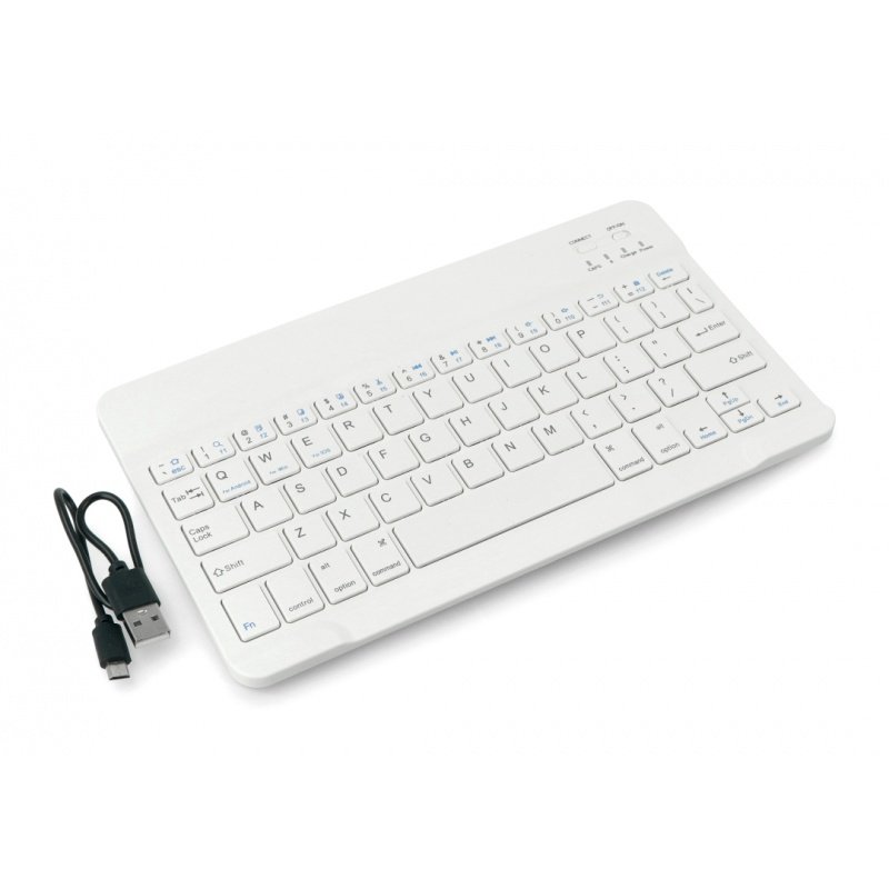 Wireless keyboard - white 10" - Bluetooth 3.0