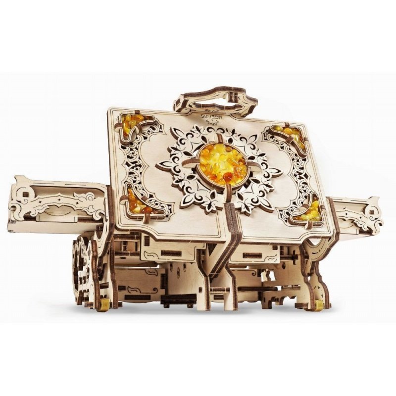 Amber casket - mechanical model for assembly - veneer - 189