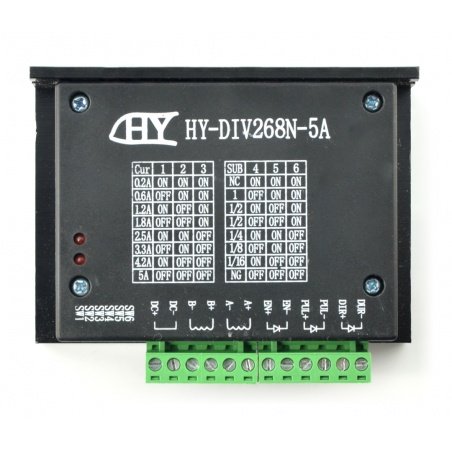 Stepper motor driver HY-DIV268N-5A in case - Botland - Robotic Shop