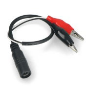 Buy DC 2,1/5,5mm socket with crocodile - 27mm