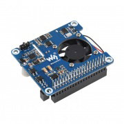 Power over Ethernet HAT (C) - PoE and 802.3af/at power overlay - for Raspberry Pi 3B+/4B - Waveshare 19445