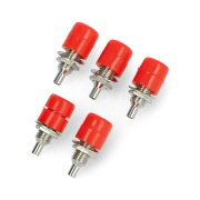 Buy Banana socket - red - 4mm